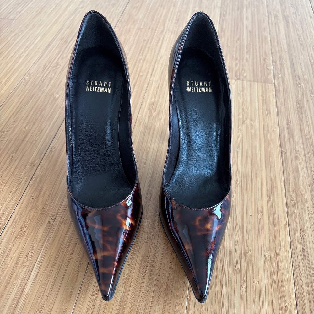 Stuart Weitzman Tortoise Patent Heel